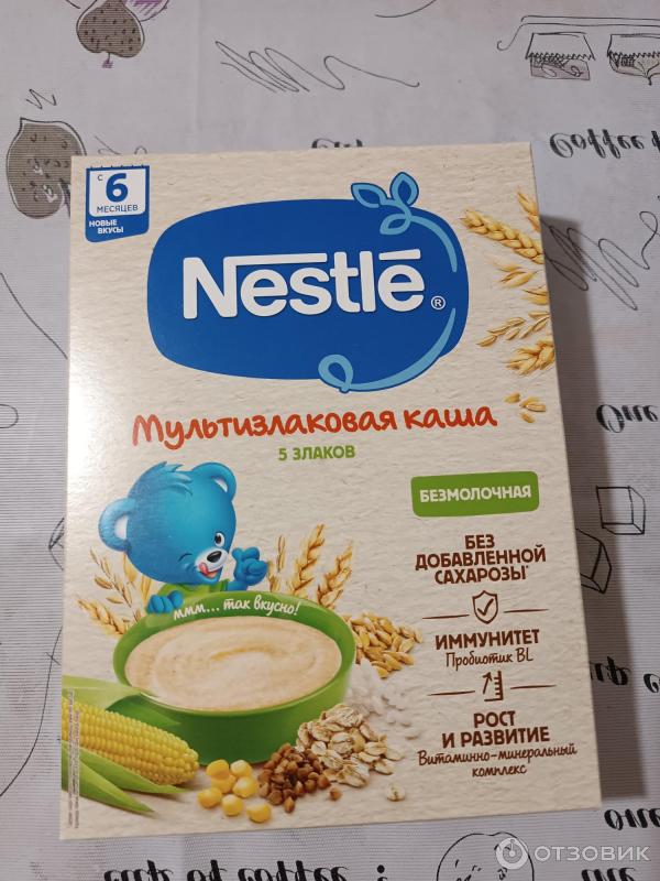 Детская безмолочная каша Nestle 5 злаков фото