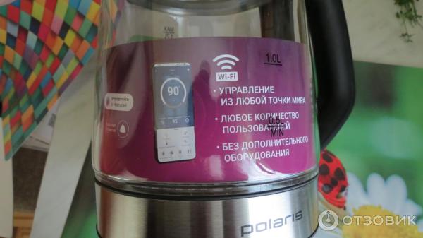 Электрочайник Polaris PWK 1712CGLD WIFI IQ Home фото