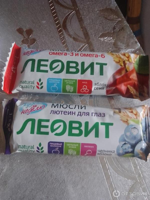 Отзыв о Батончики-мюсли Леовит "Худеем за неделю" | Неплохой батончик ...