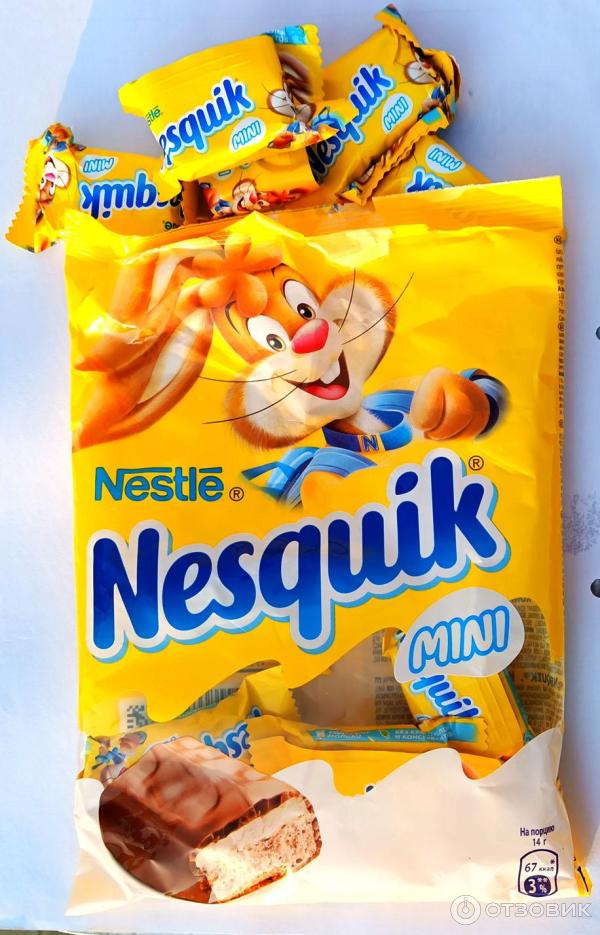 Отзыв о Конфеты Nestle Nesquik Mini | Не лучшее лакомство, особенно для ...