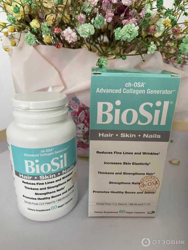 БАД Natural Factors BioSil для улучшения выработки коллагена фото