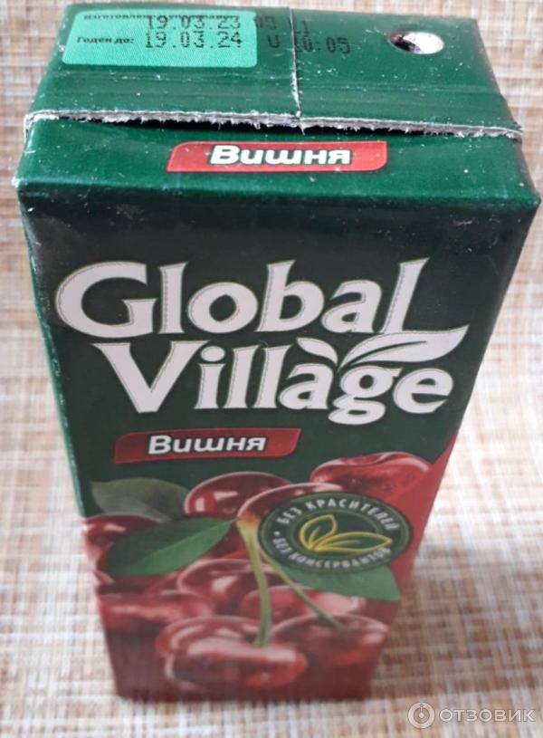 Отзыв о Нектар Global Village вишневый | Приятный вкус с кислинкой