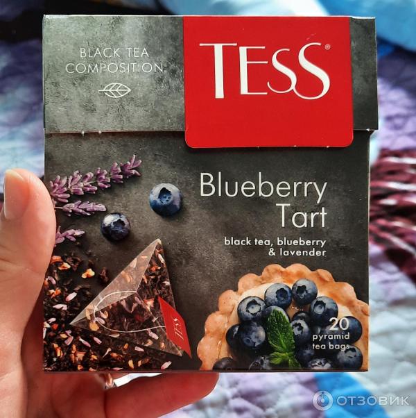 Черный чай Tess Blueberry Tart с черникой и лавандой фото