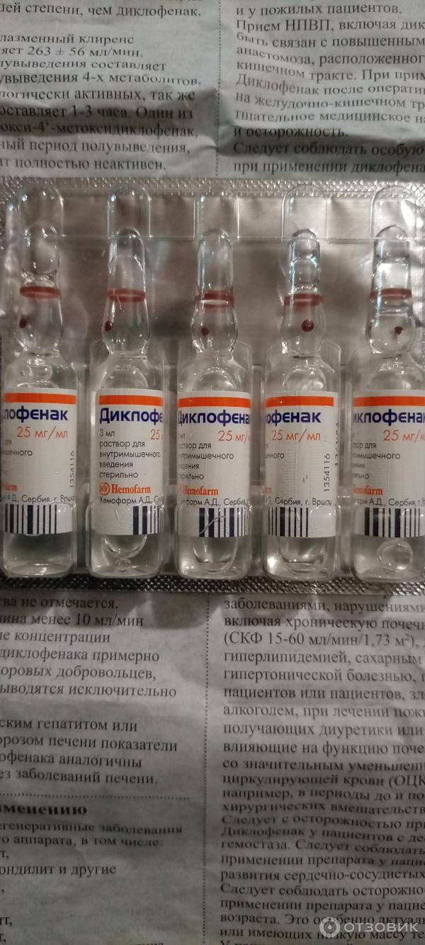 Раствор для инъекций Nikopharm Диклофенак фото