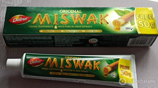 Натуральная зубная паста Dabur Miswak фото