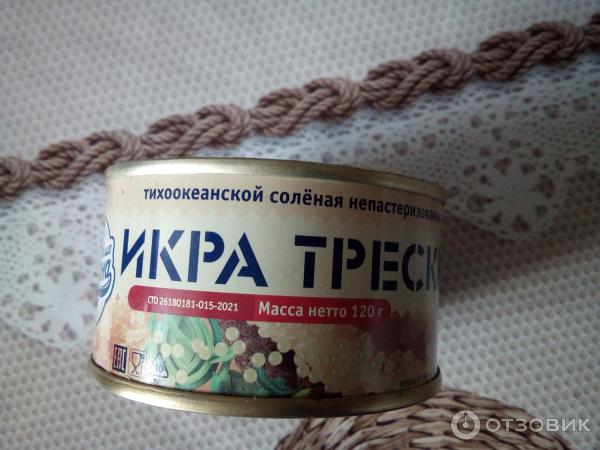 Отзыв о Икра трески Лунское море "Сокровища Океана" | икра немного ...