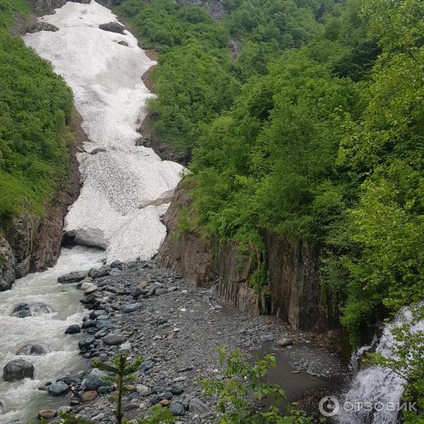 Водопад Чертова мельница (Россия, Домбай) фото