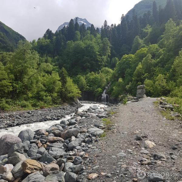 Водопад Чертова мельница (Россия, Домбай) фото