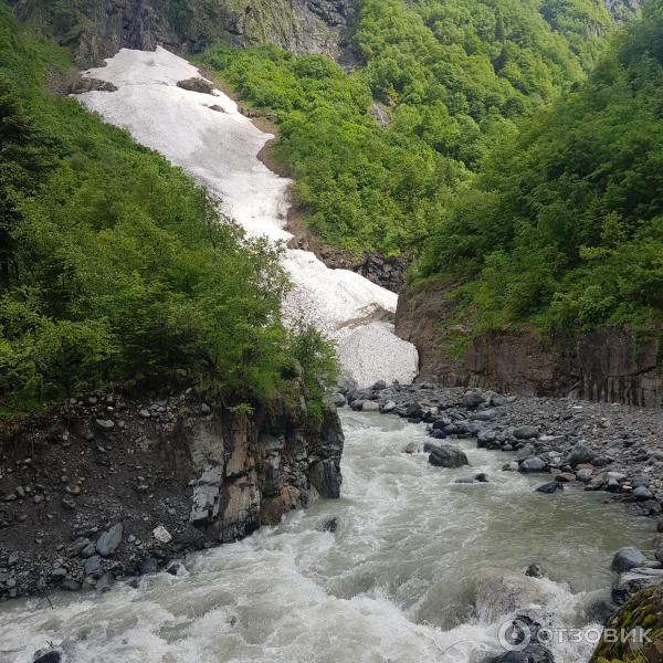 Водопад Чертова мельница (Россия, Домбай) фото