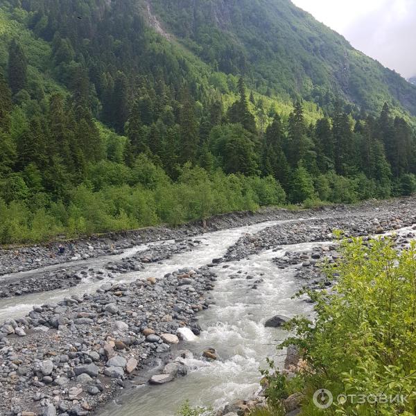 Водопад Чертова мельница (Россия, Домбай) фото