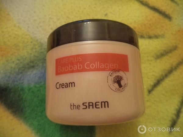 Крем для лица с экстрактом баобаба The Saem Care Plus Baobab Collagen Cream фото