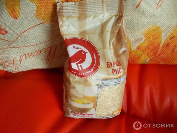 Отзыв о Рис бурый Ашан | Отличный полезный продукт