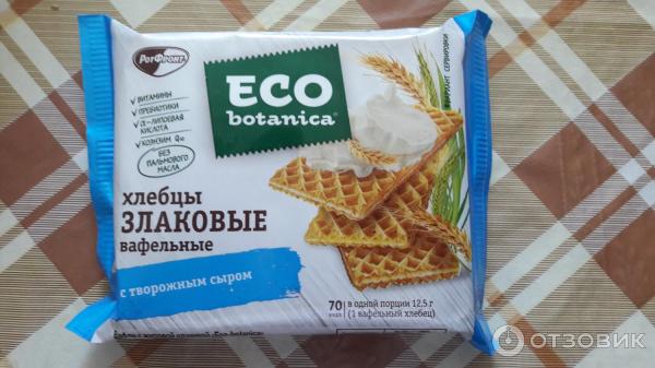 Хлебцы Рот-Фронт Eco Botanica Хлебцы злаковые вафельные фото