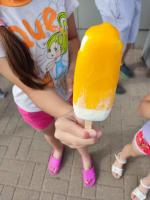 Пломбир ванильный в апельсиновой глазури "Чистая Линия" фото