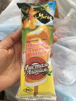 Пломбир ванильный в апельсиновой глазури "Чистая Линия" фото