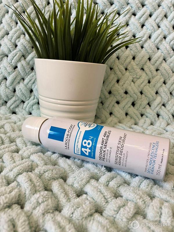 Дезодорант-спрей La Roche Posay Sensitive Skin 48 HR Deodorant. физиологический 48 часов защиты 150 мл фото