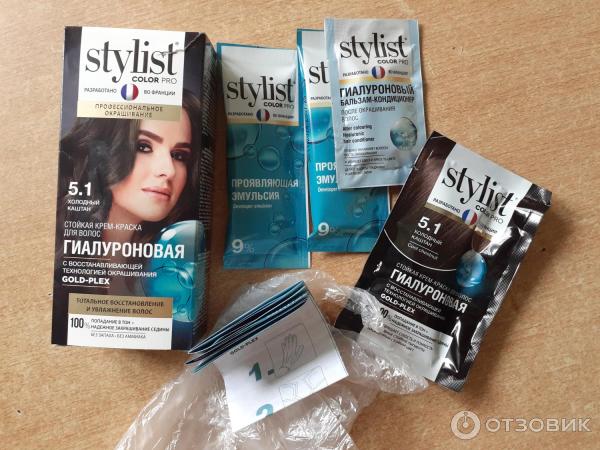 Отзыв о Краска для волос гиалуроновая Фитокосметик Stylist Color Pro ...