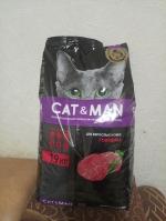 Корм для взрослых кошек Cat&Man фото