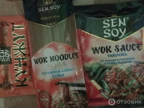 Лапша Sen Soy Wok Гречневая с соусом якисоба по-японски фото