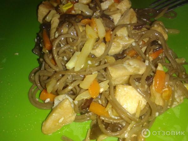 Лапша Sen Soy Wok Гречневая с соусом якисоба по-японски фото