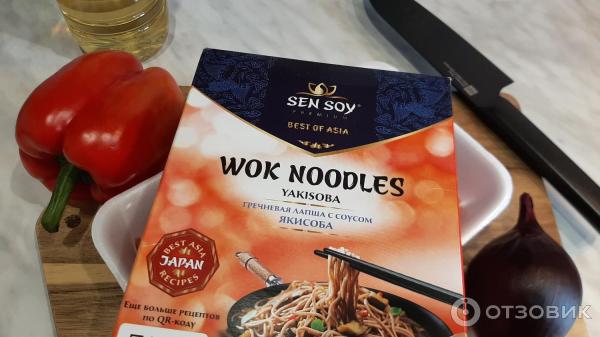 Лапша Sen Soy Wok Гречневая с соусом якисоба по-японски фото