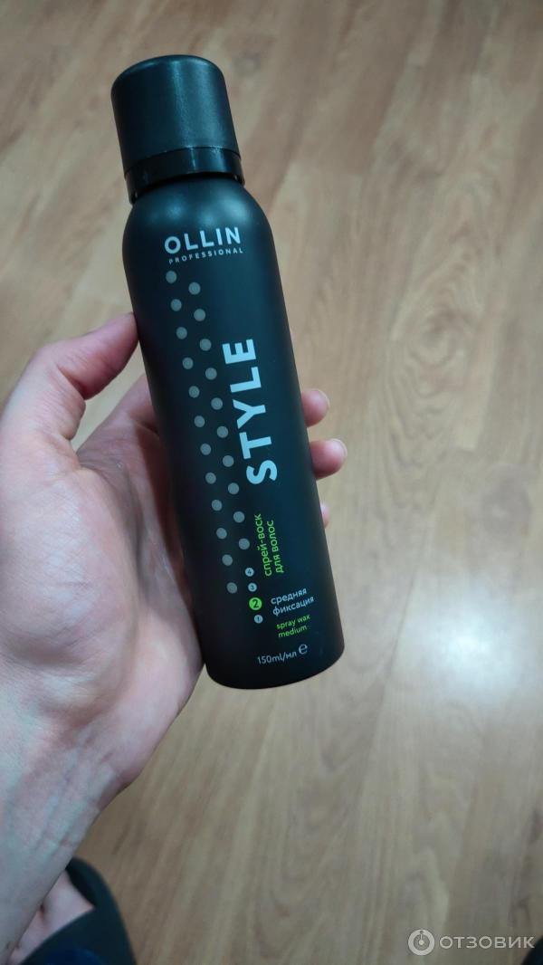 Отзыв о Спрей-воск для волос Ollin Professional Style средней фиксации ...