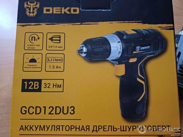 Шуруповерт дрель Deko GCD12DU3 фото