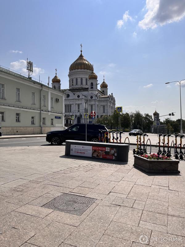 Смотровая площадка храма Христа Спасителя (Россия, Москва) фото