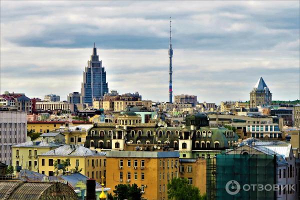 Смотровая площадка храма Христа Спасителя (Россия, Москва) фото