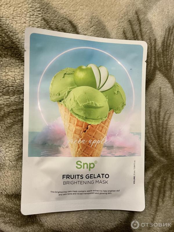 Маска тканевая для лица SNP Fruits gelato фото