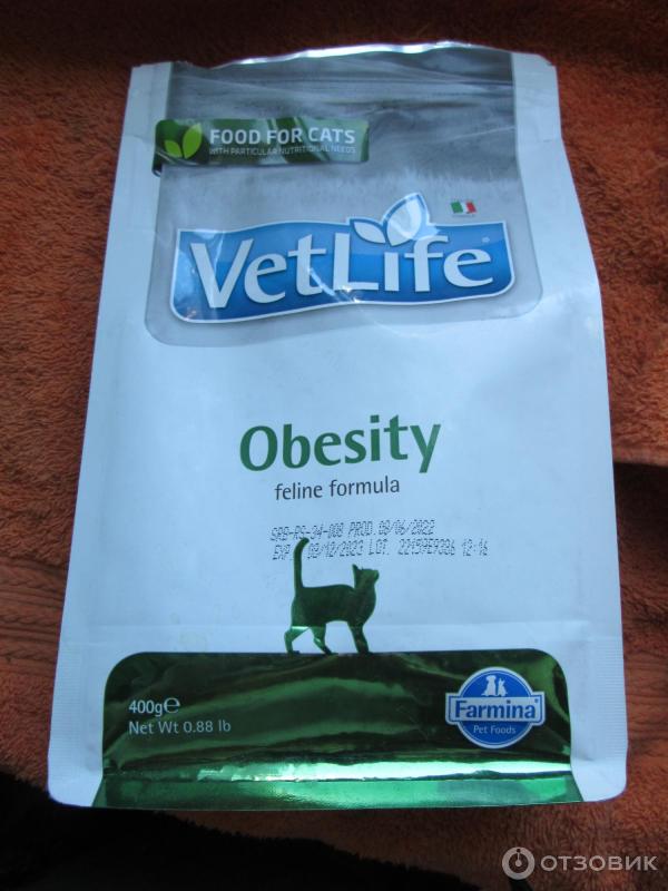 Отзыв о Сухой корм для кошек Farmina Vet Life Cat Obesity | Корм ...