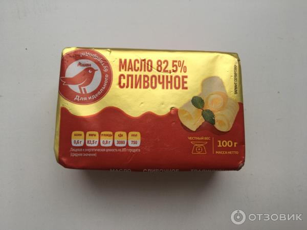 Отзыв о Масло сливочное Ашан | Это самое вкусное масло, которое я ...