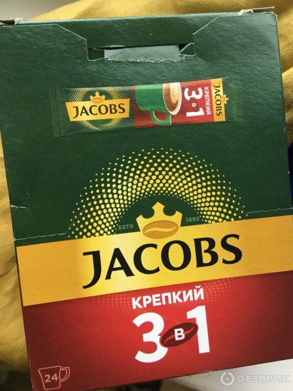 Кофе Jacobs 3 в 1 Крепкий фото