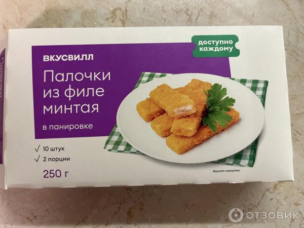 Палочки из филе минтая Вкусвилл фото