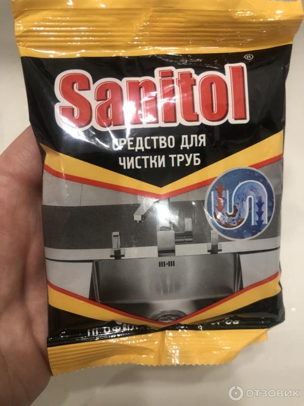 Средство для чистки труб Sanitol профилактика засоров фото