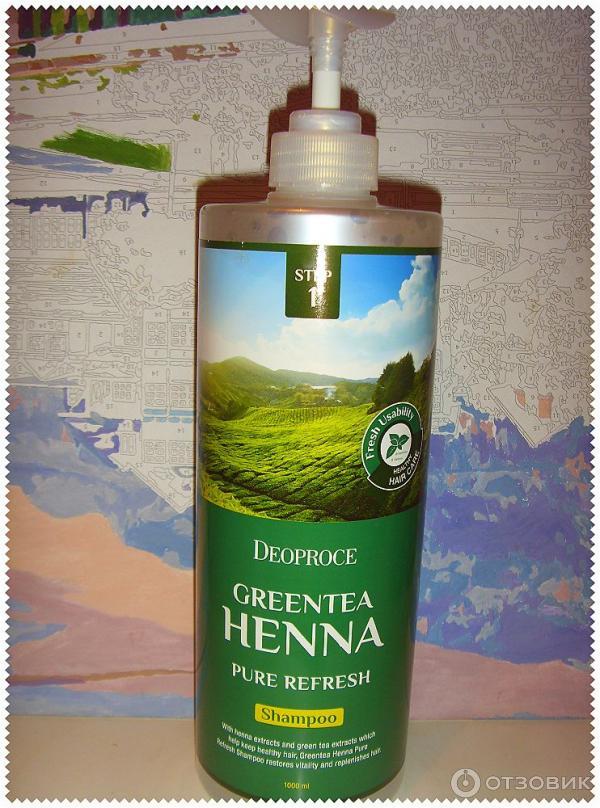 Шампунь DEOPROCE GREENTEA HENNA