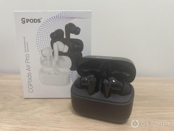 Беспроводные Bluetooth-наушники CaseGuru CGPods Air Pro с микрофоном Black фото