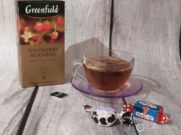 Отзыв о Чай Greenfield Wildberry Rooibos | Вкусный, крепкий.