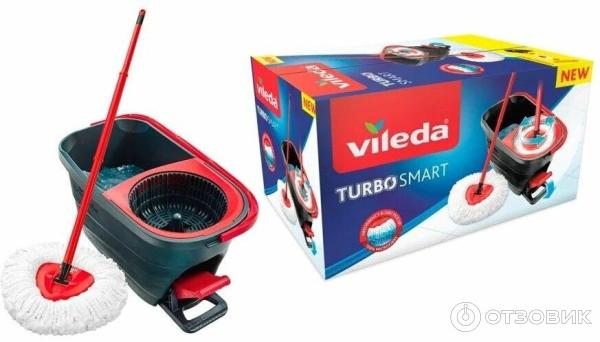 Набор для уборки со шваброй и ведром Vileda Turbo фото