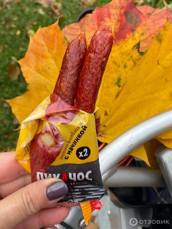 Колбаски сырокопченные Ремит Пикачос Сыр фото