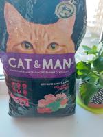 Корм для взрослых кошек Cat&Man фото