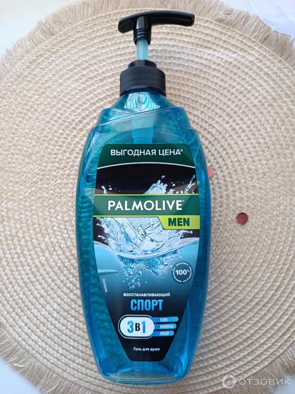 Гель для душа Palmolive Men Спорт восстанавливающий 3 в 1 фото