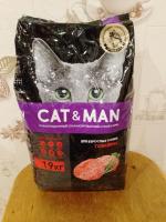 Корм для взрослых кошек Cat&Man фото
