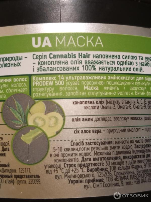 Отзыв о Маска для волос dr.Sante Канабис | Хотите здоровые волосы? Сюда.
