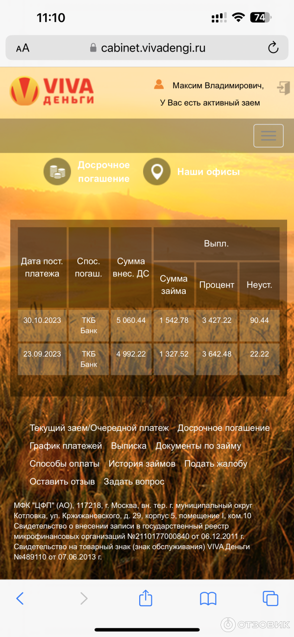 Микрозаймы VIVA Деньги фото