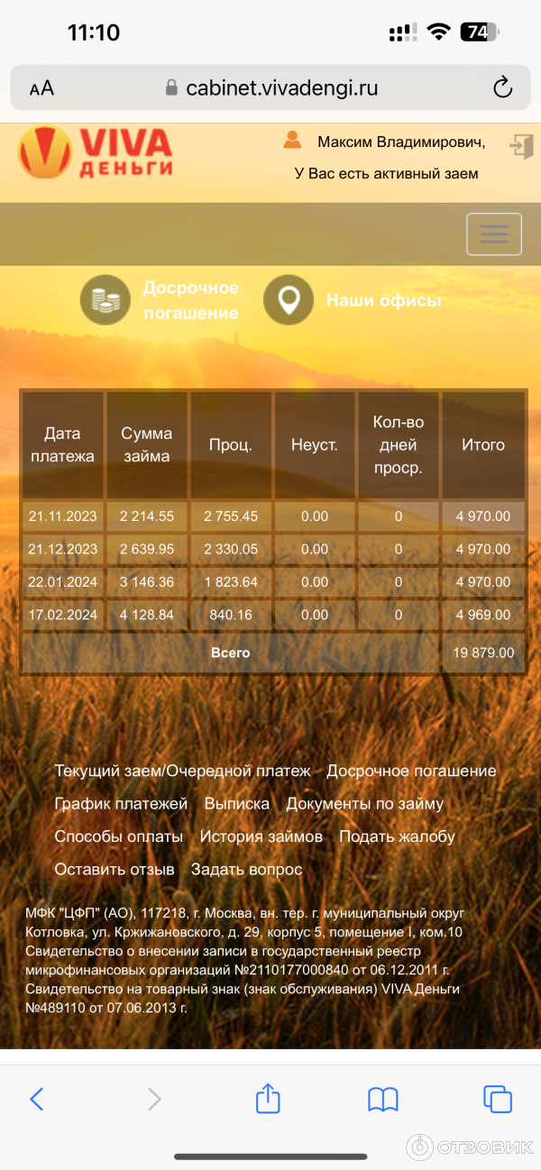 Микрозаймы VIVA Деньги фото