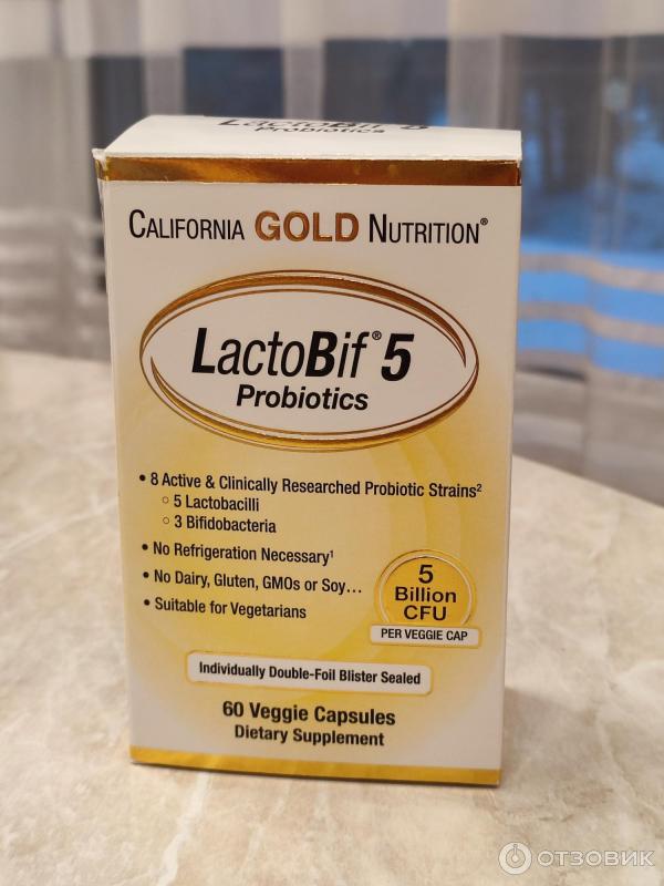 Пробиотики California Gold Nutrition LactoBif фото