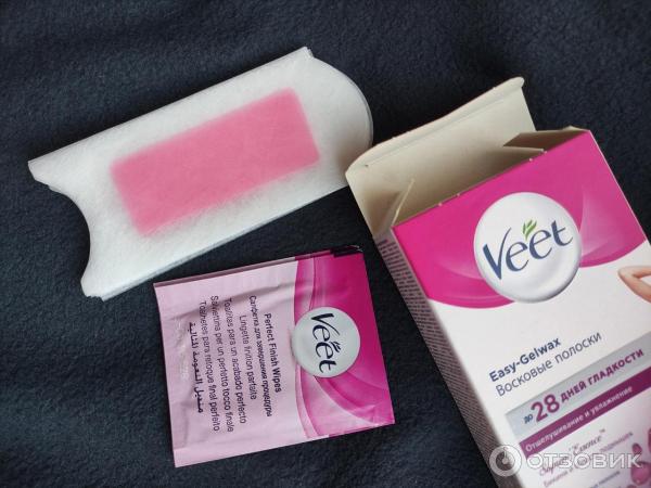 Восковые полоски Veet Easy-Gelwax для зоны бикини и подмышек фото