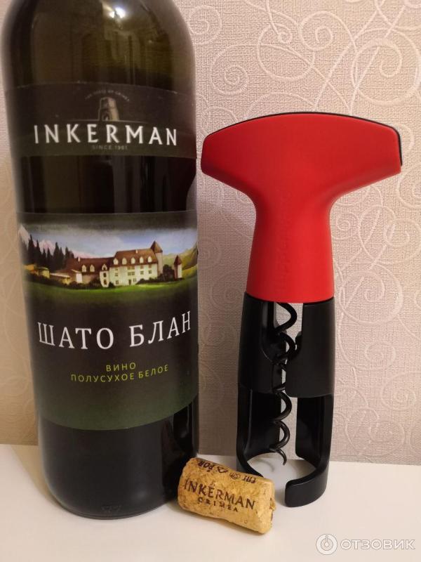 Отзыв о Вино белое полусухое Inkerman Шато Блан | Бюджетное и очень ...