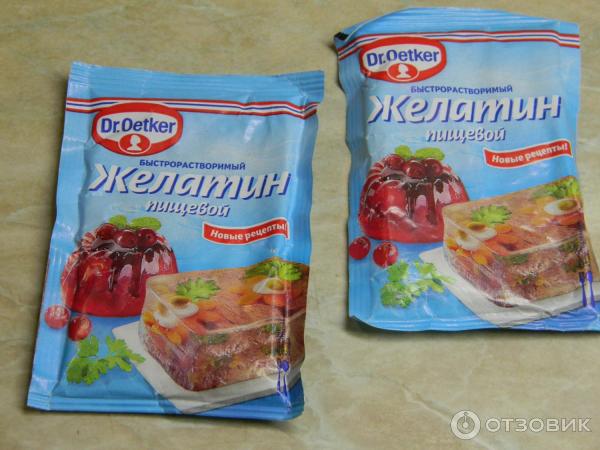 Желатин быстрорастворимый говяжий Dr. Oetker фото